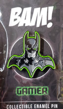 Load image into Gallery viewer, BATMAN: ARKHAM ORIGINS Limited Edition Fan Art Enamel Pin, Bam! Box Gamer Exclusive
