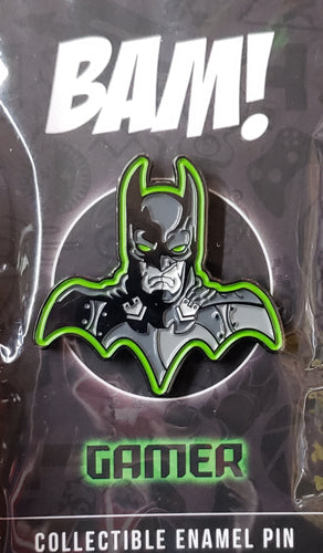 BATMAN: ARKHAM ORIGINS Limited Edition Fan Art Enamel Pin, Bam! Box Gamer Exclusive