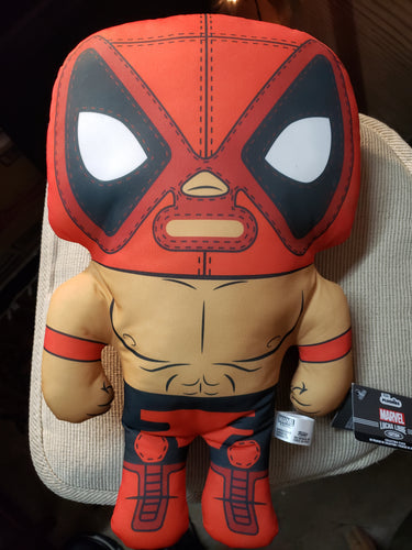 Funko Plushies MARVEL Deadpool Lucha Libre Stuffed POP, New With Tags Big 17