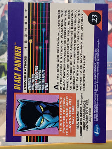 1992 Impel MARVEL Comics Trading Card - Super Heroes - #23 BLACK PANTHER VF