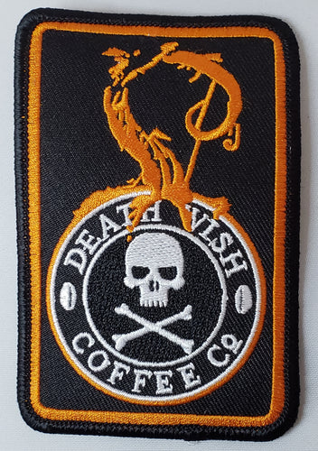 Death Wish Coffee Company Cauldron-Aged Pumpkin Blend 4” x 2.5” Patch, Rare