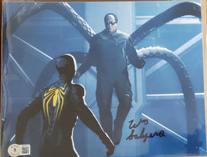William Sawyers "Dock Ock/Dr. Octopus" PS4 SPIDER-MAN Autograph, Bam! Gamer 8 x 10 Picture with Certificate of Authenticity by Beckett