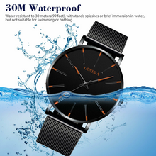 Load image into Gallery viewer, Luxury Men&#39;s Quartz Watch Stainless Steel Analog Ultra Thin Waterproof Business