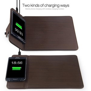 Power Pad Wireless Charger And Mouse Pad For iPhone 8 And Samsung