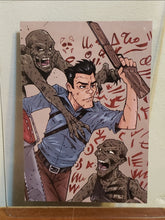 Load image into Gallery viewer, Bam! Horror, Exclusive Artist Select Trading Card 5.7 EVIL DEAD, ASH WILLIAMS &quot;The Battle&quot; 