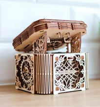 Load image into Gallery viewer, Puzzle 3D &quot;Mystery Box&quot; Model Building Kits For Adults - Wooden Model Kits For Adults To Build A Secret Vintage Storage Box With Lock