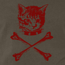 Load image into Gallery viewer, Danger Kitty, Cat &amp; Crossbones T Shirt