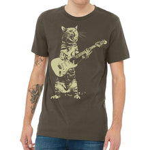 Load image into Gallery viewer, Rock &amp; Roll, Cat Playing Guitar T Shirt