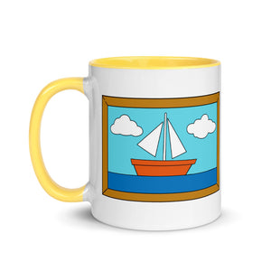 The Simpsons"Living Room Painting" Inspired Mug with Color Inside