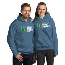Load image into Gallery viewer, &quot;It Will Always Be Great Woods To Me&quot; Large Logo in White, Unisex Hoodie