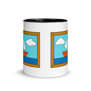 The Simpsons"Living Room Painting" Inspired Mug with Color Inside