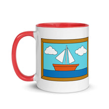 Load image into Gallery viewer, The Simpsons&quot;Living Room Painting&quot; Inspired Mug with Color Inside