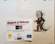 Load image into Gallery viewer, MONSTER MASH pencil &amp; painted animation cel , WOLFMAN (DIC, 2000) with COA