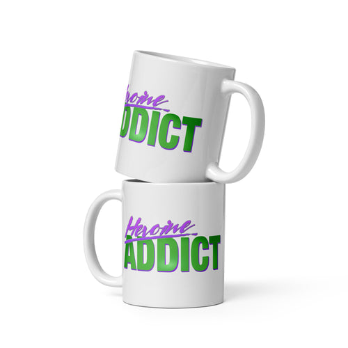 Heroine Addict (SHE HULK inspired, Full Tone Design) 11 oz White Glossy Mug