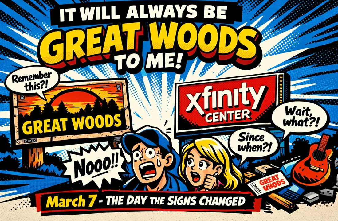 The day the Great Woods signs changed in Mansfield Massachusetts