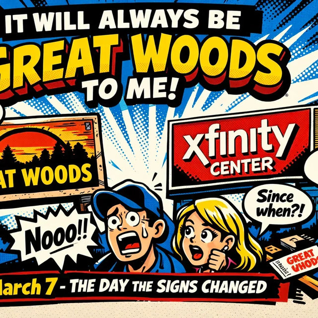 The day the Great Woods signs changed in Mansfield Massachusetts
