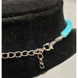 Full Length Constituted Howlite Necklace. Adjustable to 20" with Lobster Clasp