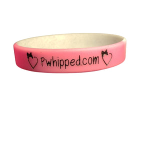 Pink & White" This Hand Is For Petting Cats" Silicone Bracelet Rubber Wristband
