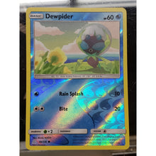 Load image into Gallery viewer, Dewpider 48/236 LP / VLP Unified Minds Sun Moon Pokemon Card, LP