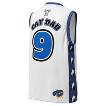 Load image into Gallery viewer, "PussyWhipped" CAT DAD. #9 Recycled Unisex 'Home Game' Basketball Jersey
