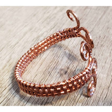 Load image into Gallery viewer, Hand Woven, Nickel Free Copper Wire Wrapped Bracelet (#2)