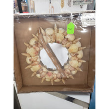 Load image into Gallery viewer, Handmade 11" Indoor/Outdoor Seashell &amp; Beach Sand Centerpiece/Wall Hanging.