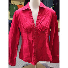Load image into Gallery viewer, No Boundaries Red, Button Up Shirt Size Mediun Juniors Stretch