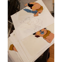 Load image into Gallery viewer, Lot of 11 Pencil &amp; 11 Paint CONAN THE ADVENTURER Cartoon Animation 10x12.5" Cels