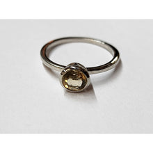 Load image into Gallery viewer, Size 8 Citrine, .75 ctw In Platinum Over .925 Sterling Silver Ring