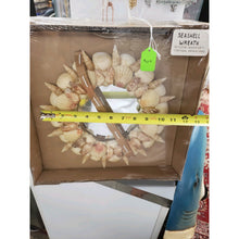 Load image into Gallery viewer, Handmade 11.5" Indoor/Outdoor Seashell &amp; Beach Sand Centerpiece/Wall Hanging.