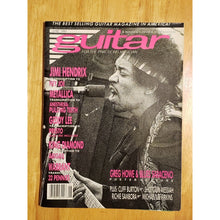 Load image into Gallery viewer, Guitar Magazine June 1990 Jimi Hendrix Cover - Greg Howe Blues Saraceno Poster