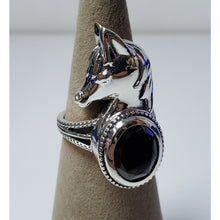 Load image into Gallery viewer, Size 6 Artisan Crafted, Elite Shungite Horse 3 ctw in 925 Sterling Silver Ring.