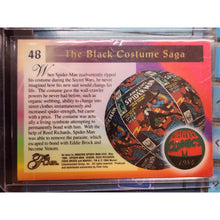 Load image into Gallery viewer, 1994 Marvel Flair The Black Costume Saga Card #48 Amazing Spider-Man #252 VG/F