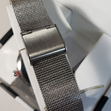Load image into Gallery viewer, LUCY K Quartz Movement Watch with Faux MOP Dial and Mesh Strap in Silvertone