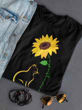 Load image into Gallery viewer, Cat And Sunflower Women&#39;s T-shirt