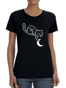 Cosmical Cat T-shirt -SmartPrintsInk Designs