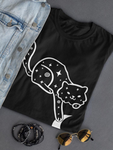 Load image into Gallery viewer, Cosmical Cat T-shirt -SmartPrintsInk Designs