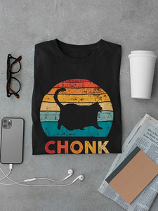 Chonk Cat T-shirt -SmartPrintsInk Designs