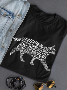 Cat Traits T-shirt -SmartPrintsInk Designs