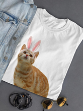 Load image into Gallery viewer, Bunny Cat T-shirt -SPIdeals Designs