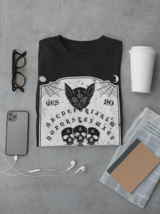 Cat Ouija Board T-shirt -SmartPrintsInk Designs