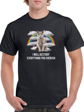 Load image into Gallery viewer, Cat Will Destroy T-shirt -SmartPrintsInk Designs