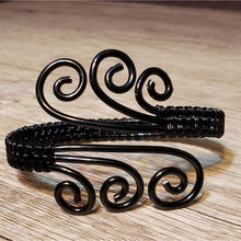 Load image into Gallery viewer, Hand Woven, Black Coated Aluminum &amp; Copper Wire