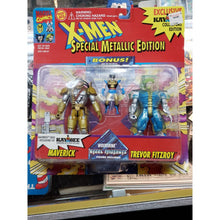 Load image into Gallery viewer, X-Men Special Metallic Edition Wolverine, Maverick, T Fitzroy ToyBiz 1994 KayBee