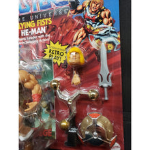 Load image into Gallery viewer, "FLYING FISTS" HE-MAN- Heroic Leader with Fist Swinging Action! MOTU Retro Play