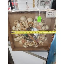 Load image into Gallery viewer, Handmade 12" Indoor/Outdoor Seashell &amp; Beach Sand Centerpiece/Wall Hanging.