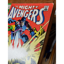 Load image into Gallery viewer, Marvel Comics The Mighty AVENGERS #65 Vision Black Panther Swordsman Fr/G 1969