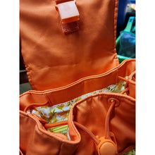 Load image into Gallery viewer, Vera Bradley Women's Cotton Utility Mini Backpack Purse Orange Bell Pepper