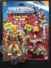 Load image into Gallery viewer, &quot;FLYING FISTS&quot; HE-MAN- Heroic Leader with Fist Swinging Action! Masters of the Universe RETRO PLAY (2022 MOTU) Deluxe Set Action Figure