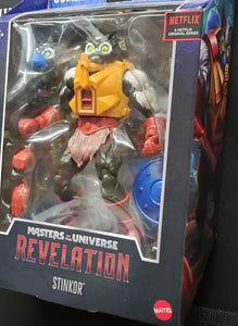 STINKOR - Masters of the Universe: Revelation MASTERVERSE (2021 MOTU) Action Figure. 30 points of Articulation